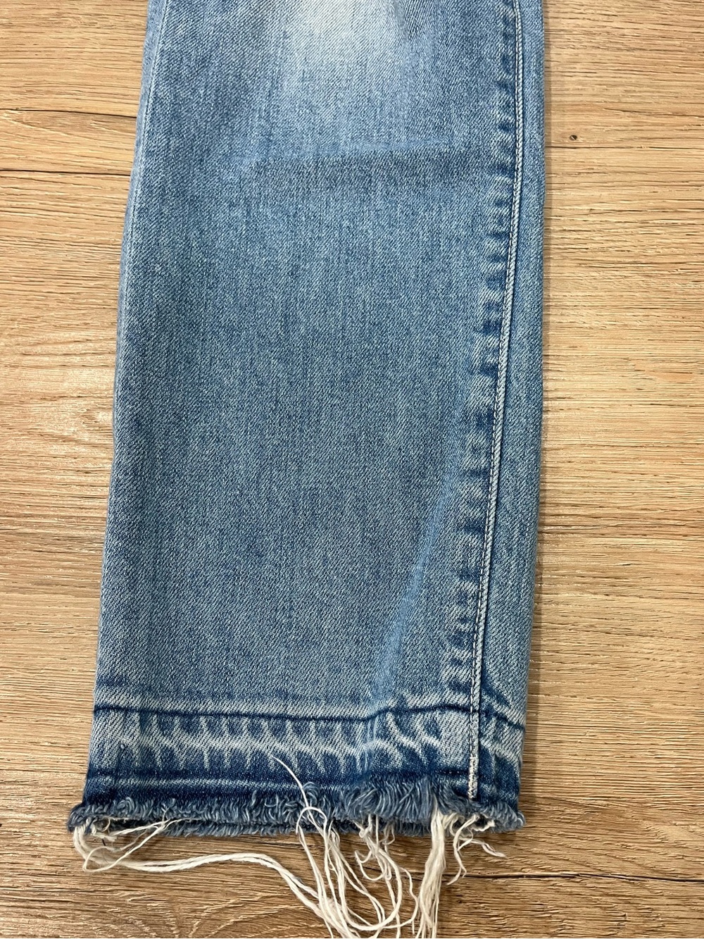 MOTHER Denim High Waisted Hiker Hover Undone Hem Jean - Picture 6 of 8